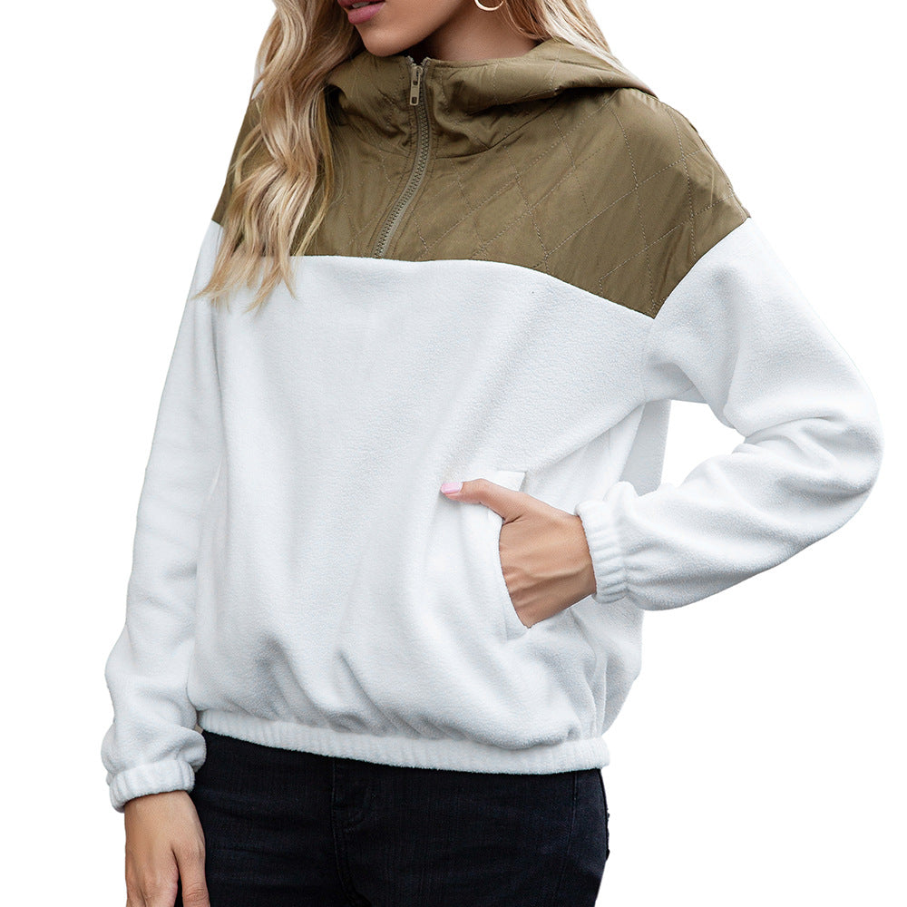 Pullover Hooded loose Plush sweater