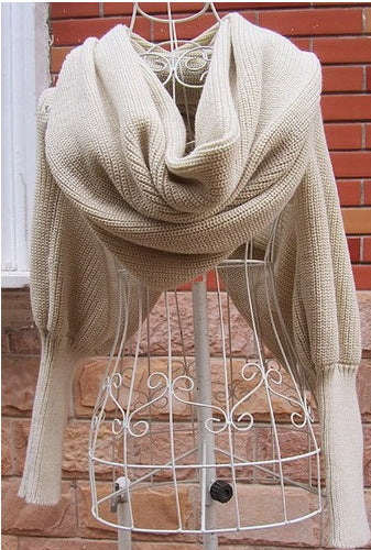 Sweater Scarf Cashmere Ladies Girl Woman