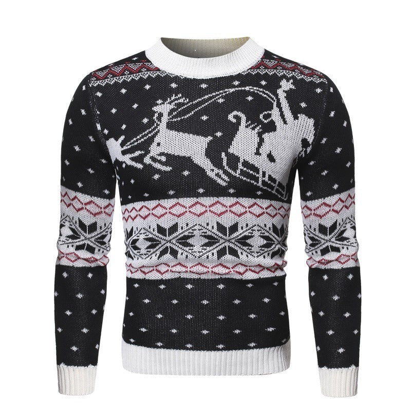 Reindeer sweater men's sweater bottoming shirt