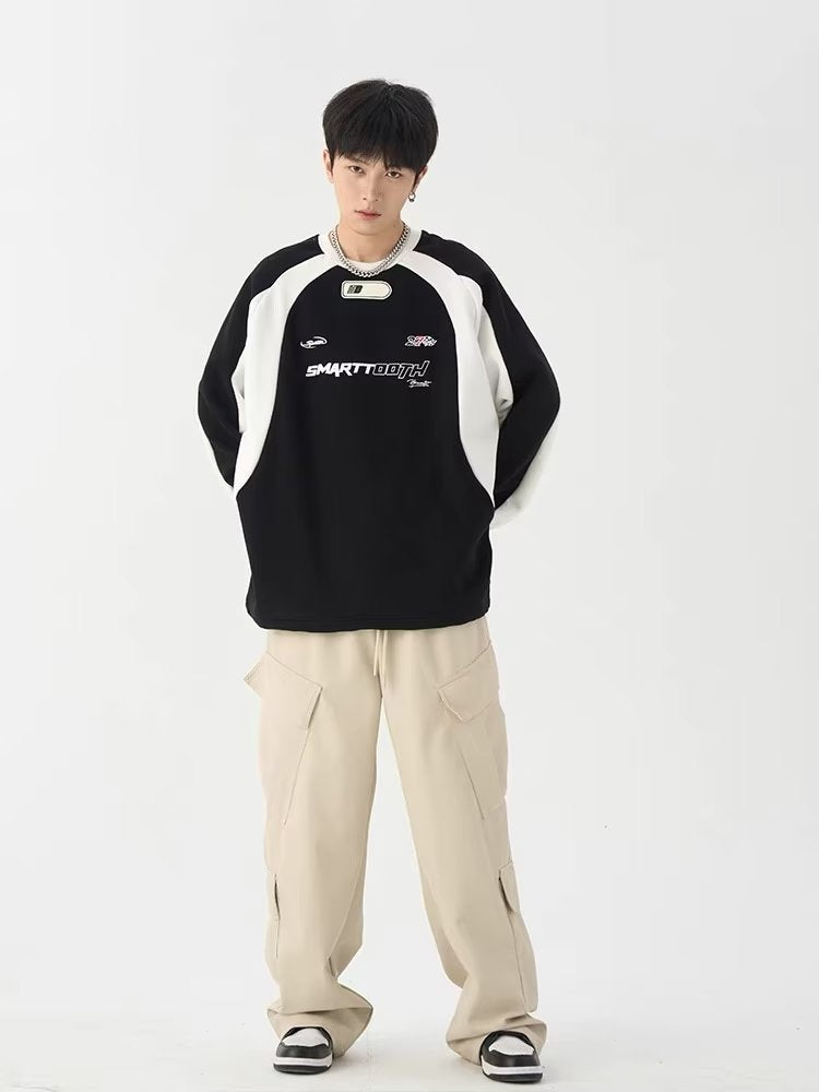 Women's American-style Retro Crew Neck Sweater