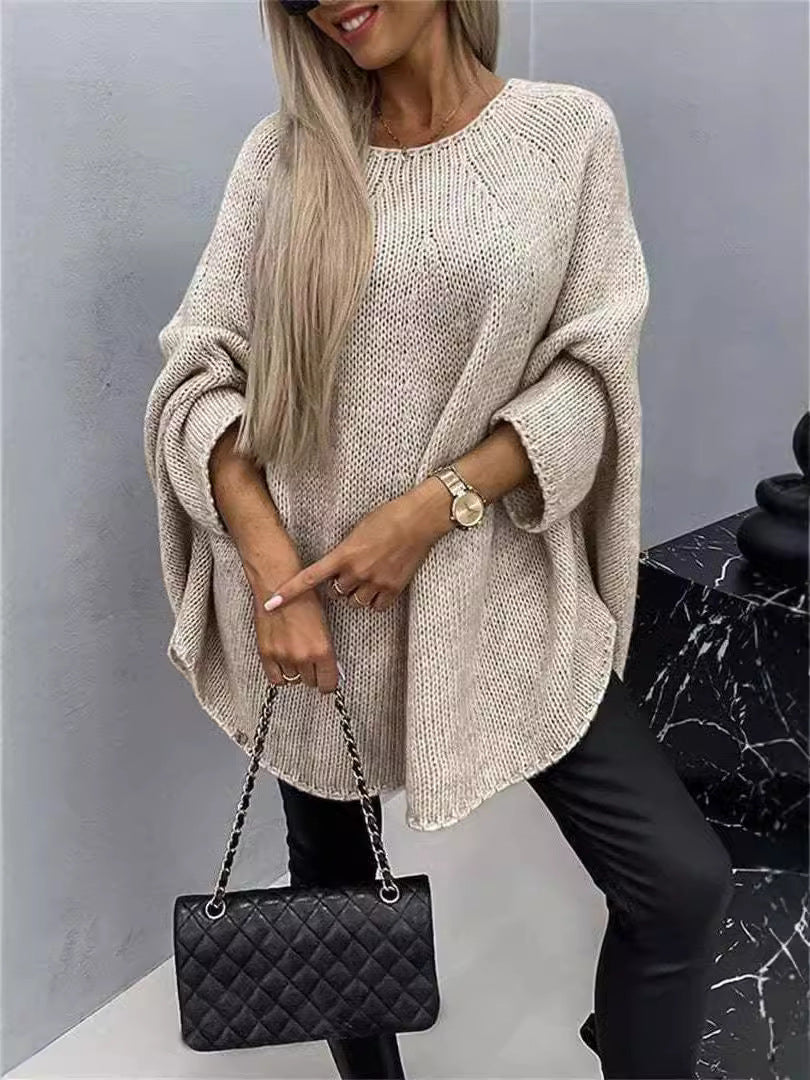 Winter Loose Batwing Sleeve Pullover Sweater Fashion Oversized