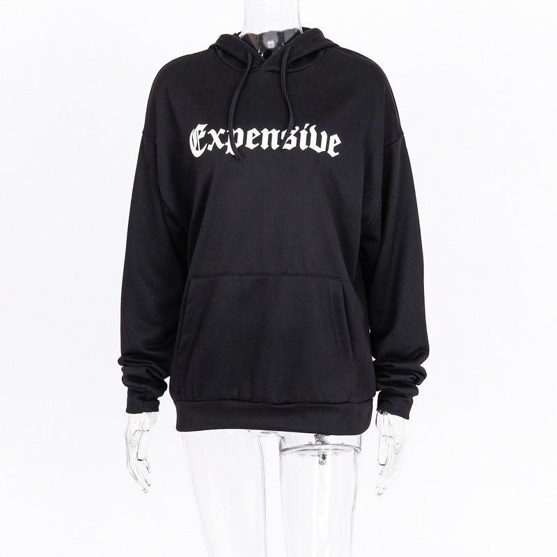 Letter print hoodie