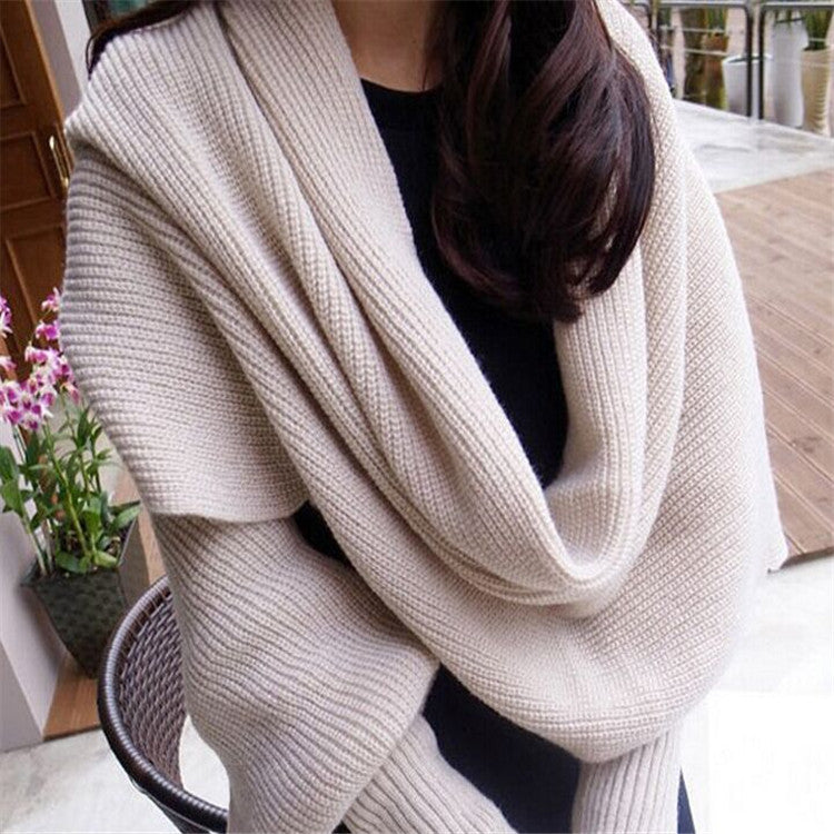 Sweater Scarf Cashmere Ladies Girl Woman