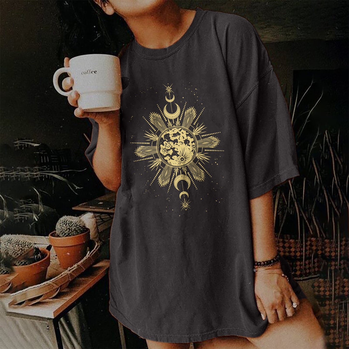 Short Sleeve T Shirt Women's Vintage Print