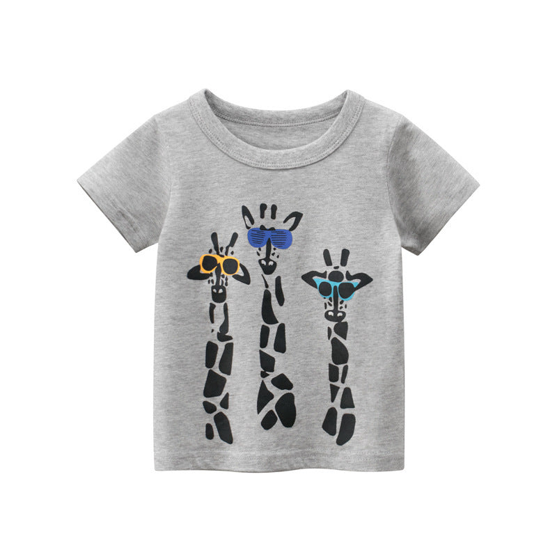 Summer Children's Short-Sleeved T-Shirt Male Baby Clothes