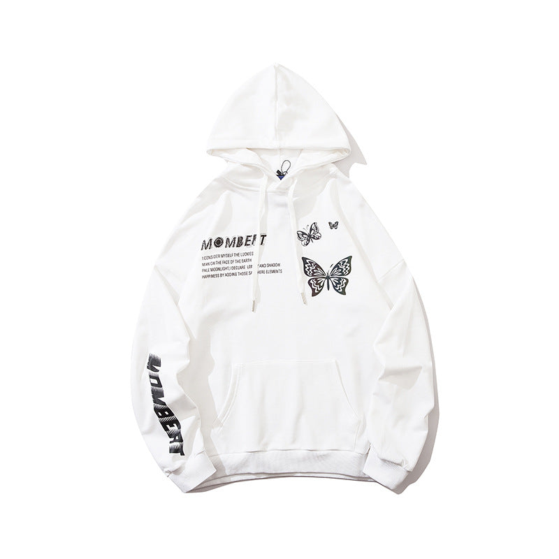 Original tide butterfly print sweatshirt hoodie