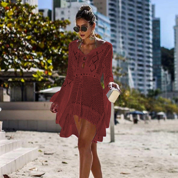 Hollow sunscreen blouse