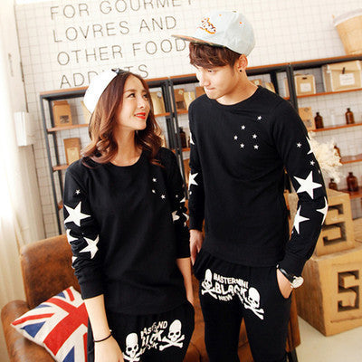 Autumn And Winter Couple Women's Long-sleeved Korean Style