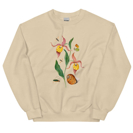 Orchid Flower And Friends Sweatshirt  Floral Print