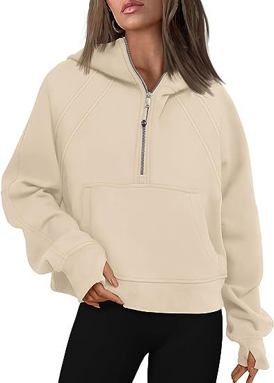 Zipper Hoodies Sweatshirts With Pocket Loose Sport