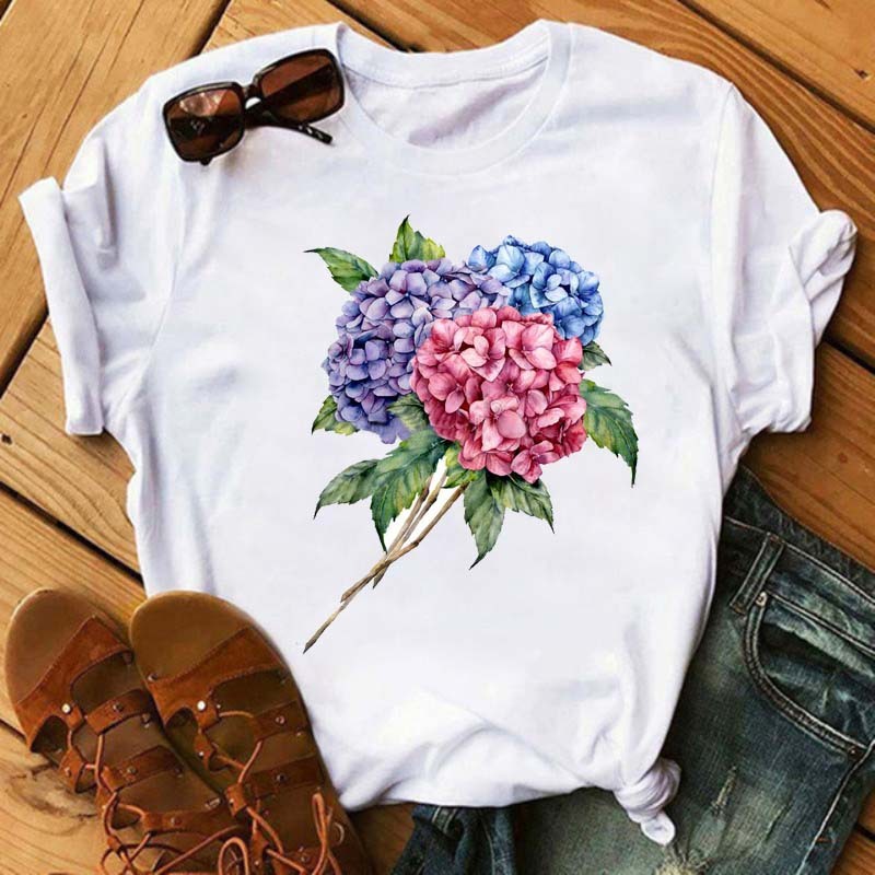 Summer New Printed Short-sleeved T-shirt