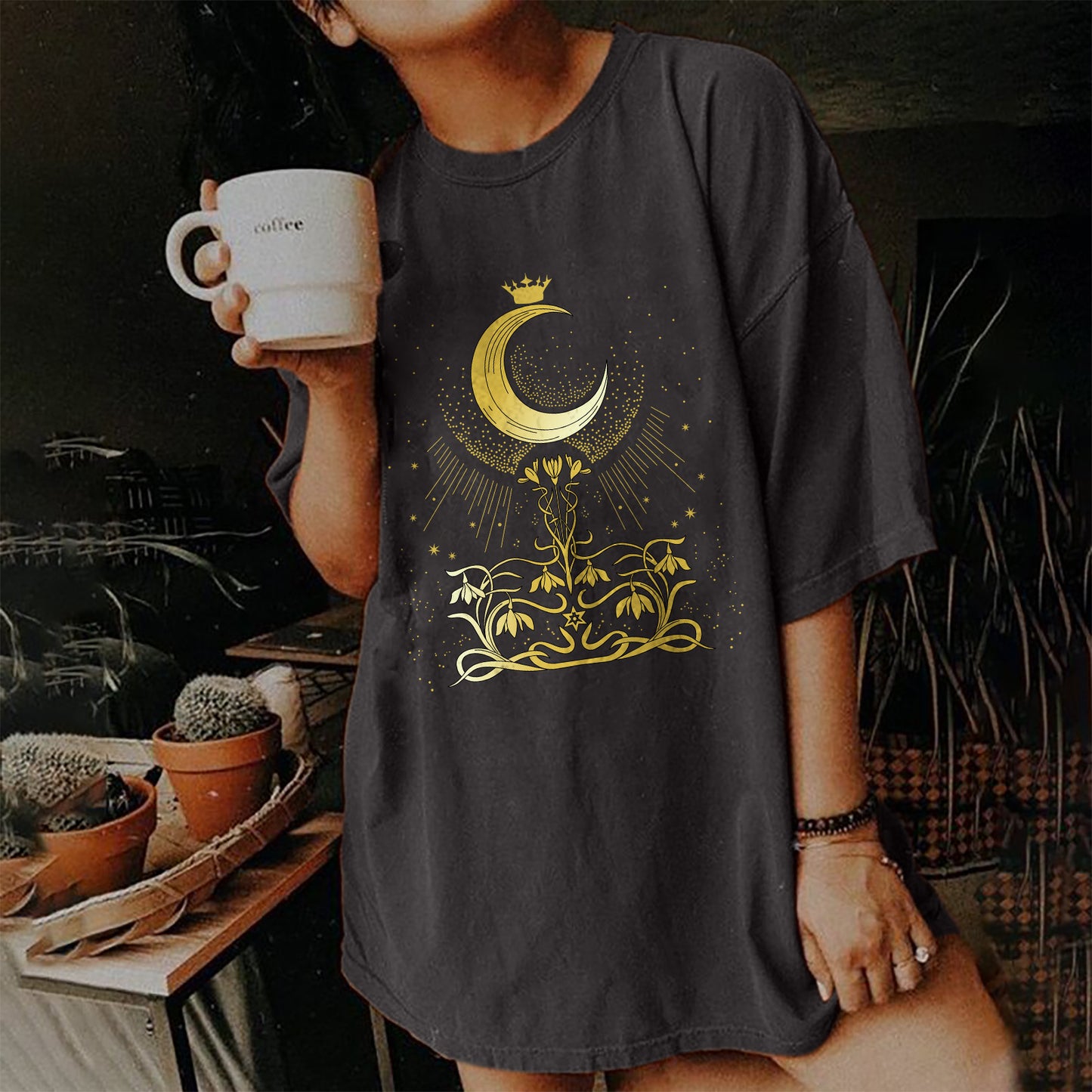 Short Sleeve T Shirt Women's Vintage Print