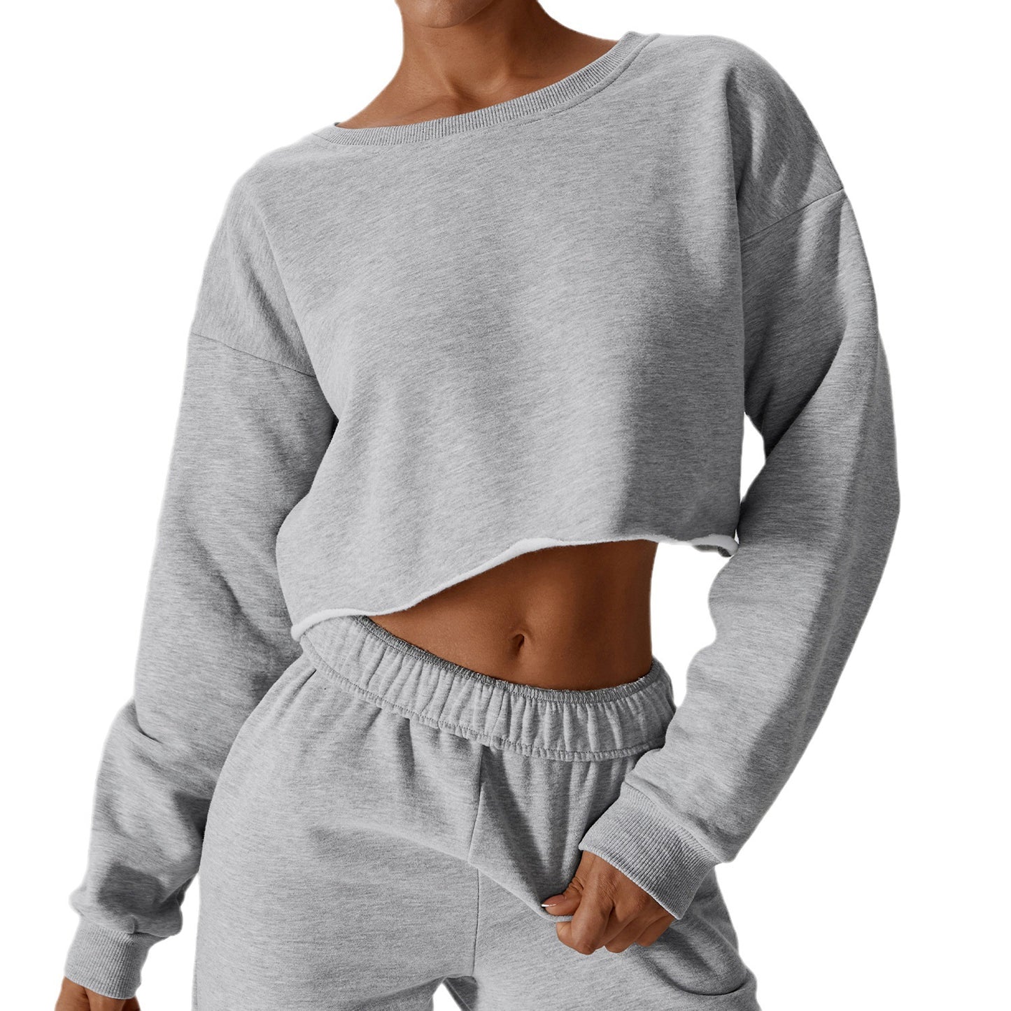 Women's Short Pullover Keep Warm Long Sleeve Sweater T-shirt