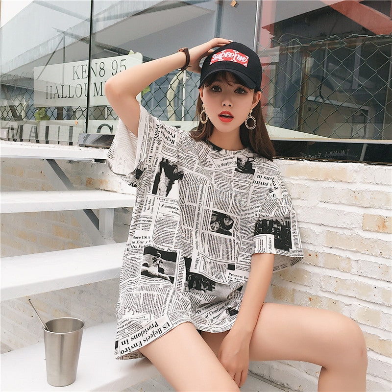 Harajuku BF style t-shirt women