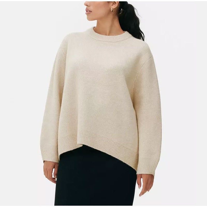 Sweet Crew Neck Pullover Sweater Winter Fashion