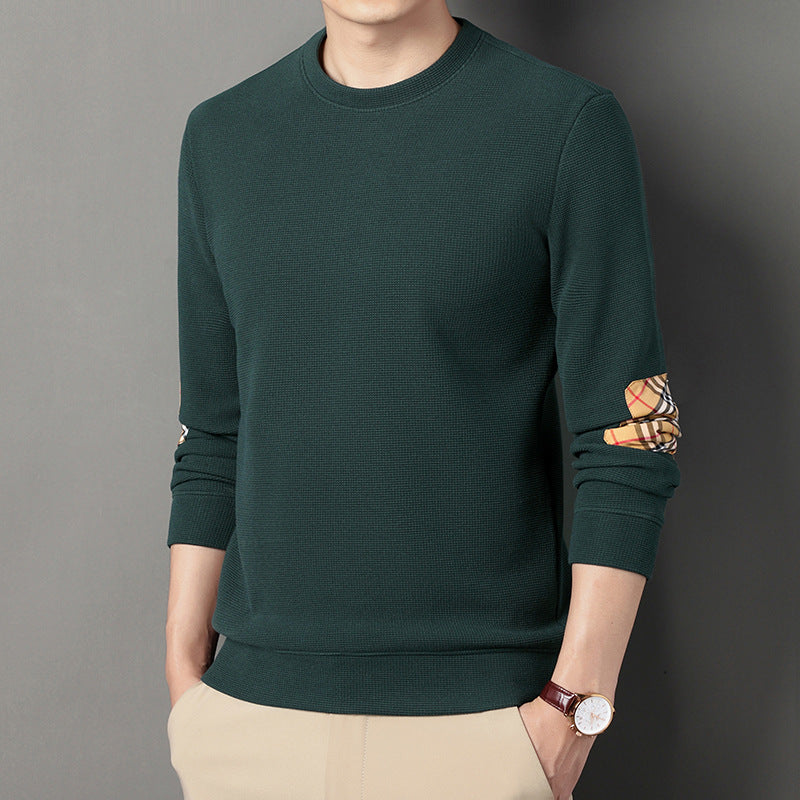 Waffle Long Sleeve T-Shirt Trend Patch