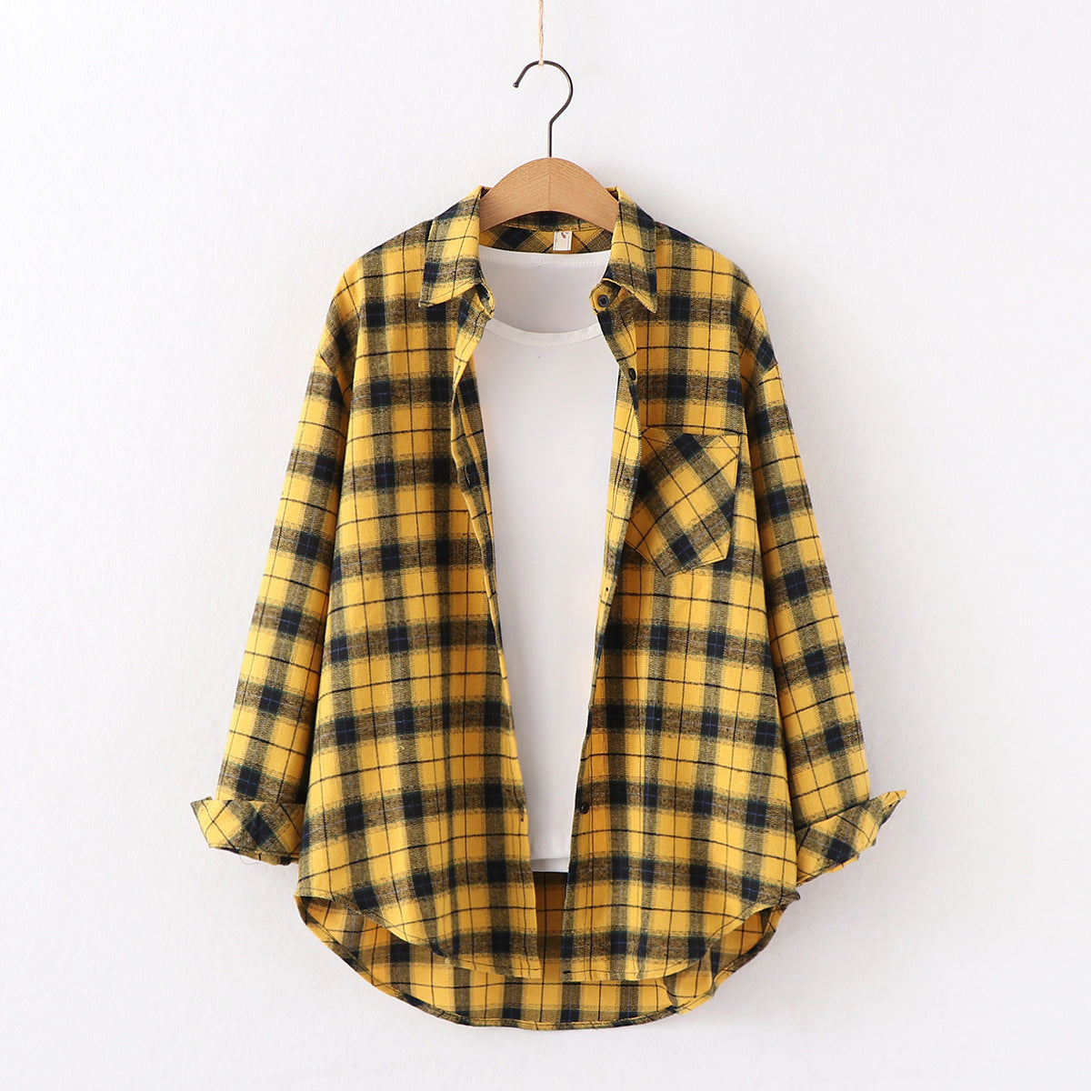 New Brand Plaid Shirt Women Loose Plus Size Blouse Female