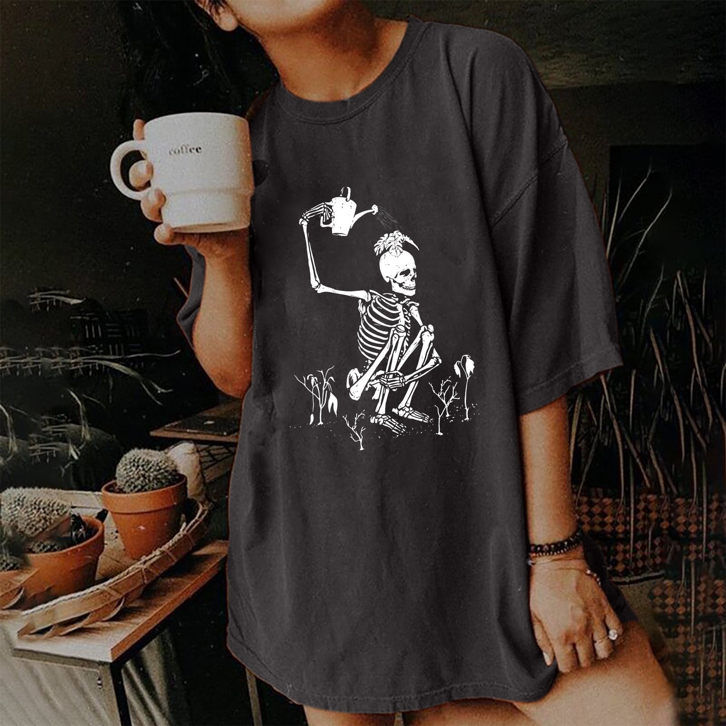 Short Sleeve T Shirt Women's Vintage Print