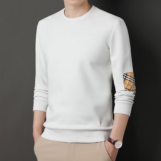 Waffle Long Sleeve T-Shirt Trend Patch