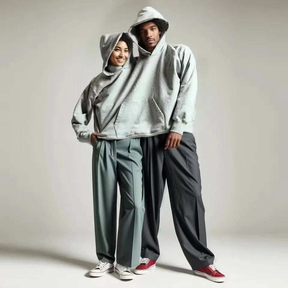 Creative Couple Solid Color Jumpsuit