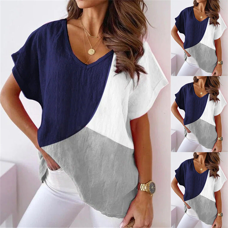 Short Sleeve T-shirt Round Neck Lady