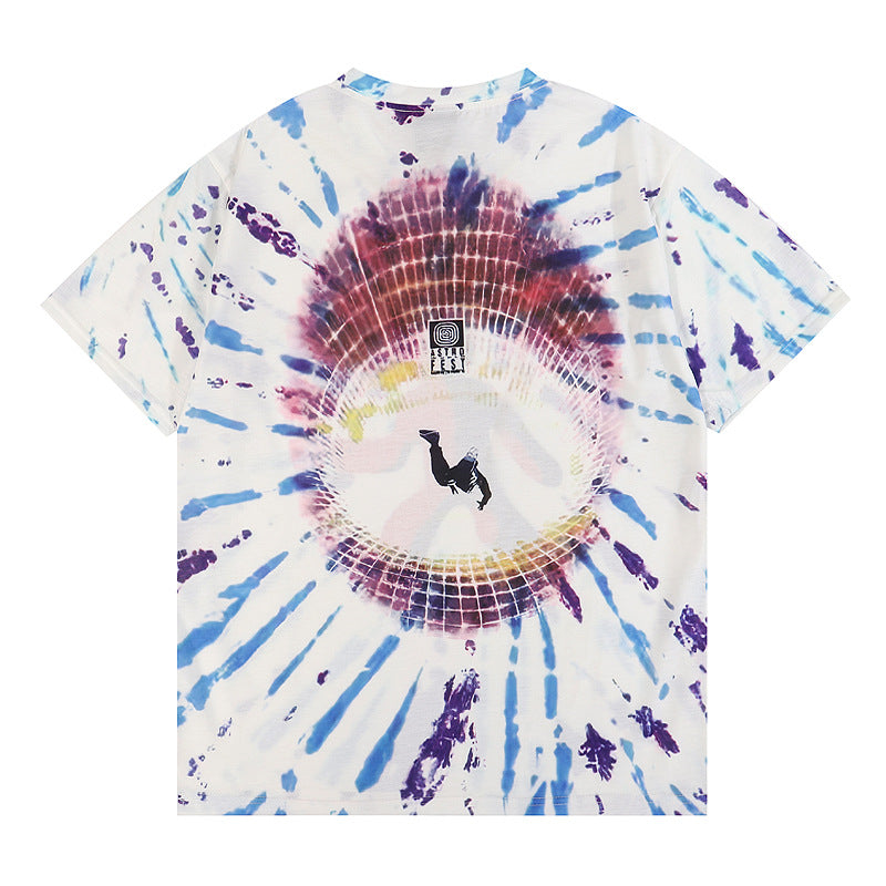 Music Festival Print Short Sleeve T-Shirt