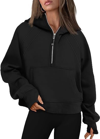 Zipper Hoodies Sweatshirts With Pocket Loose Sport