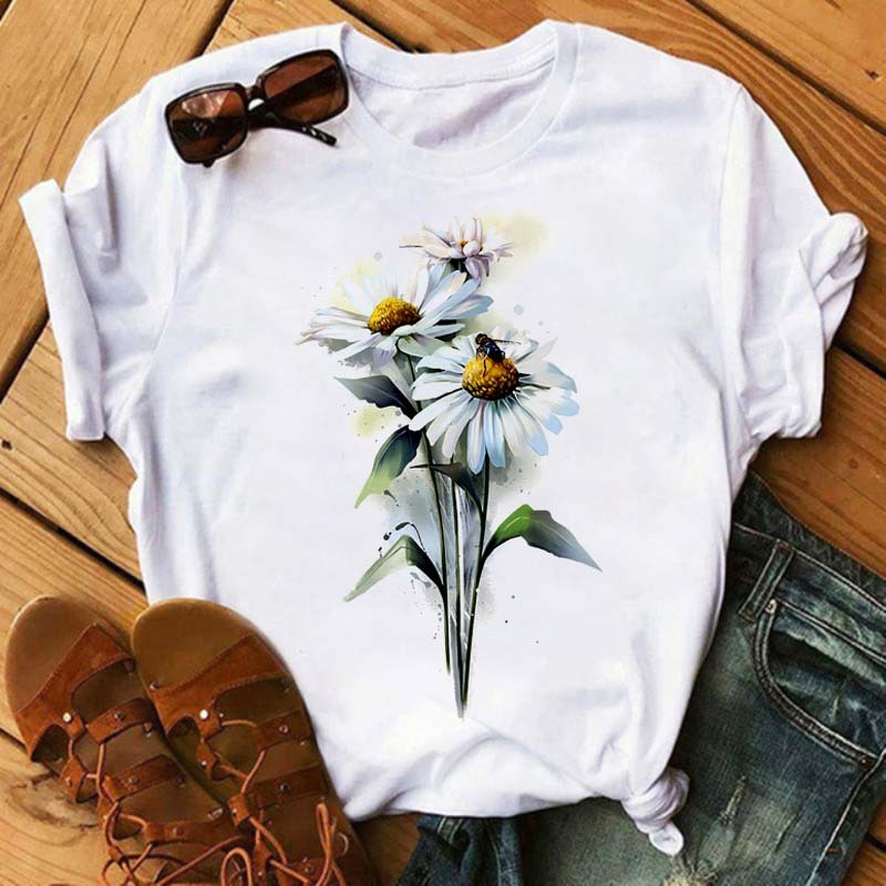 Summer New Printed Short-sleeved T-shirt