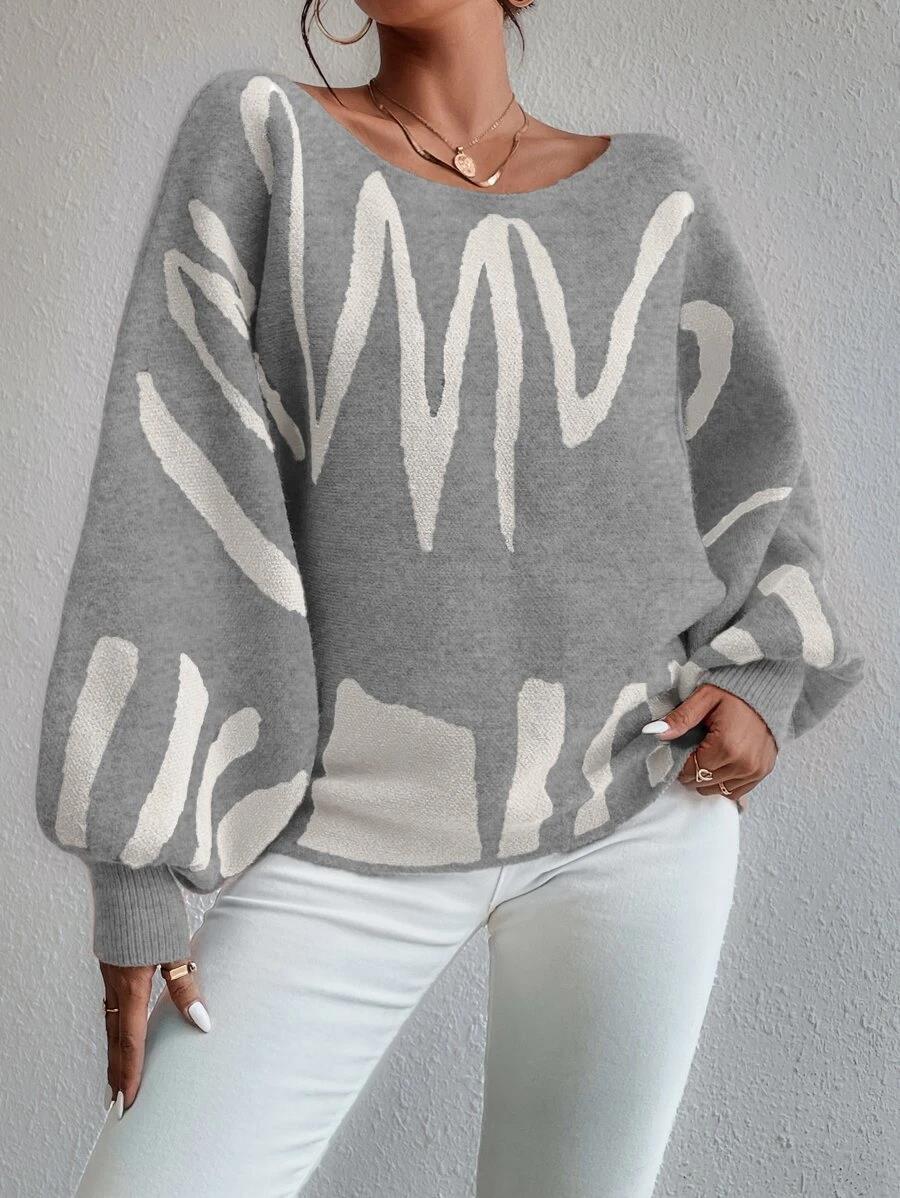 New Lantern-sleeved Pullover Sweater Fashion Line