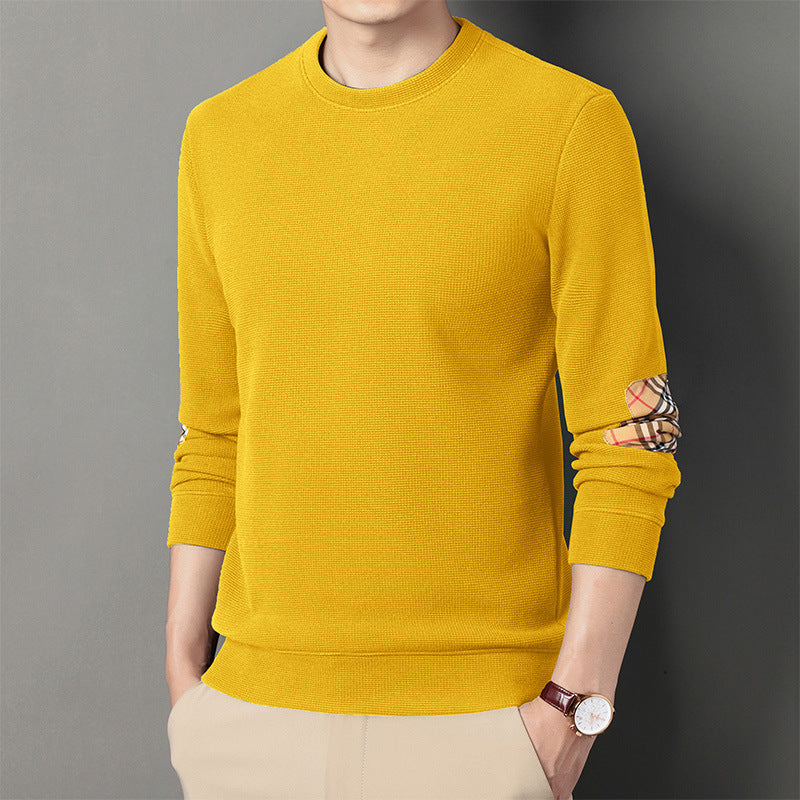 Waffle Long Sleeve T-Shirt Trend Patch