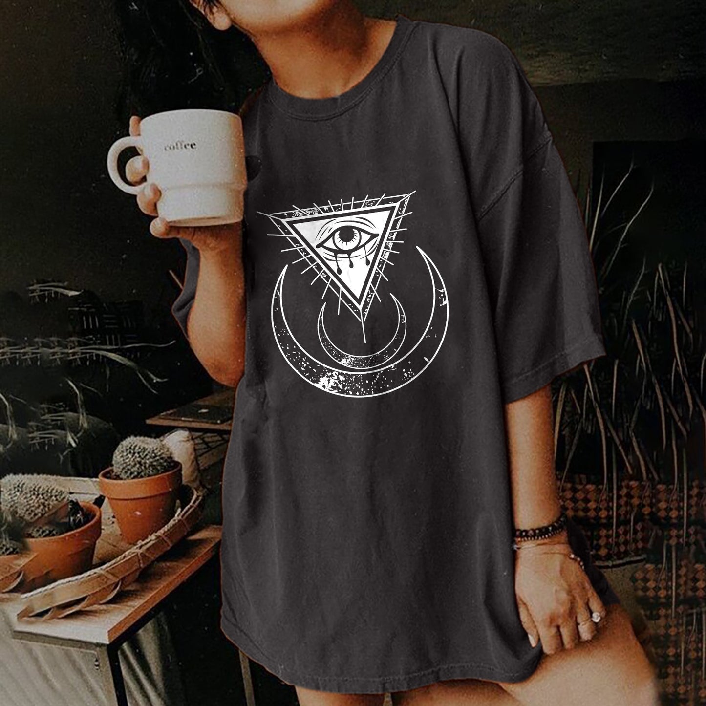 Short Sleeve T Shirt Women's Vintage Print