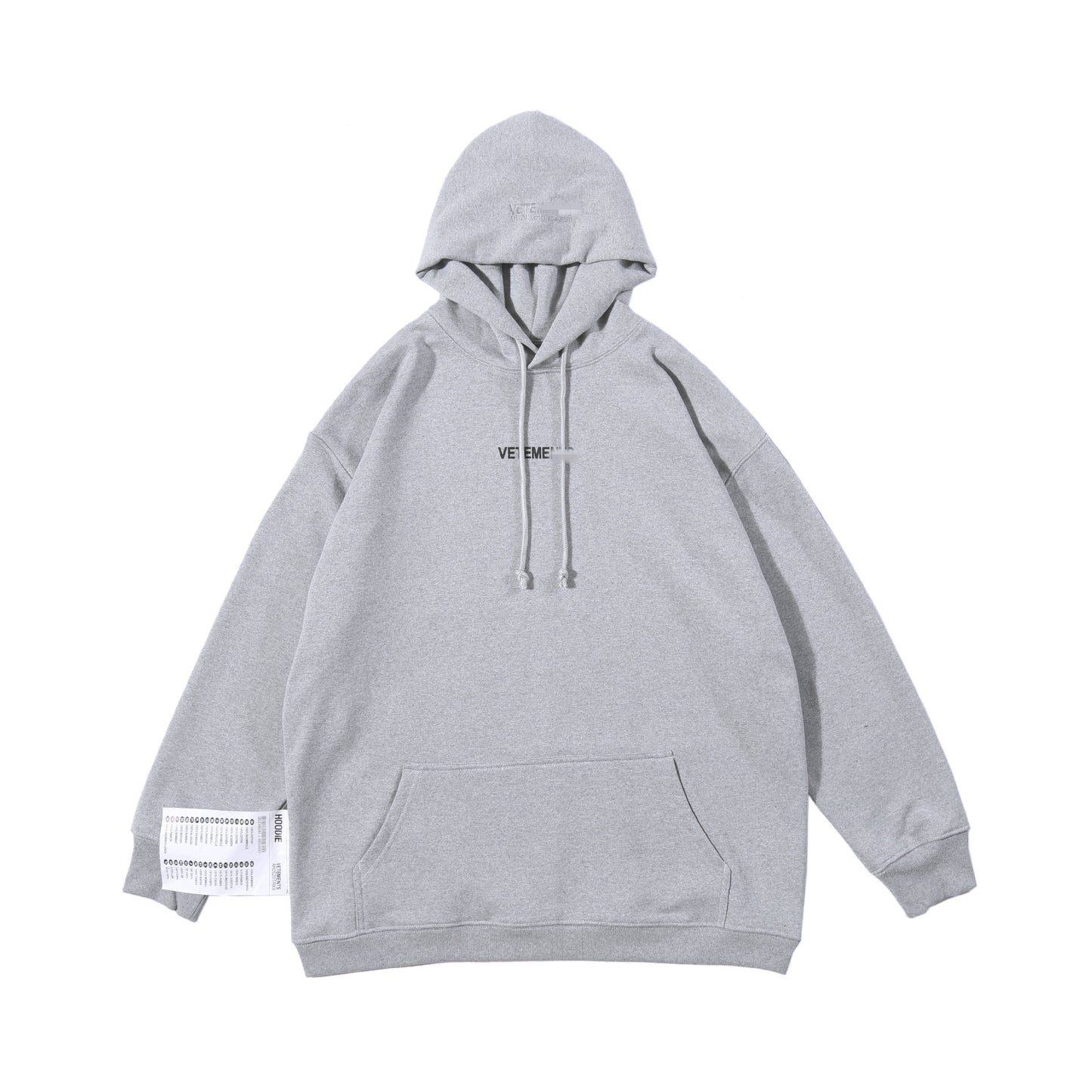 Letter printing simple men and women loose sweater hooded