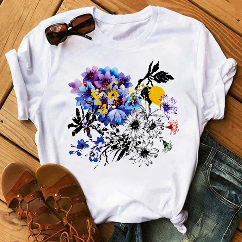 Summer New Printed Short-sleeved T-shirt