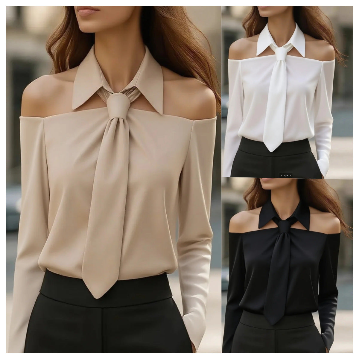 Fashion Women Tank Top Halter Neck Strap Lapel Design