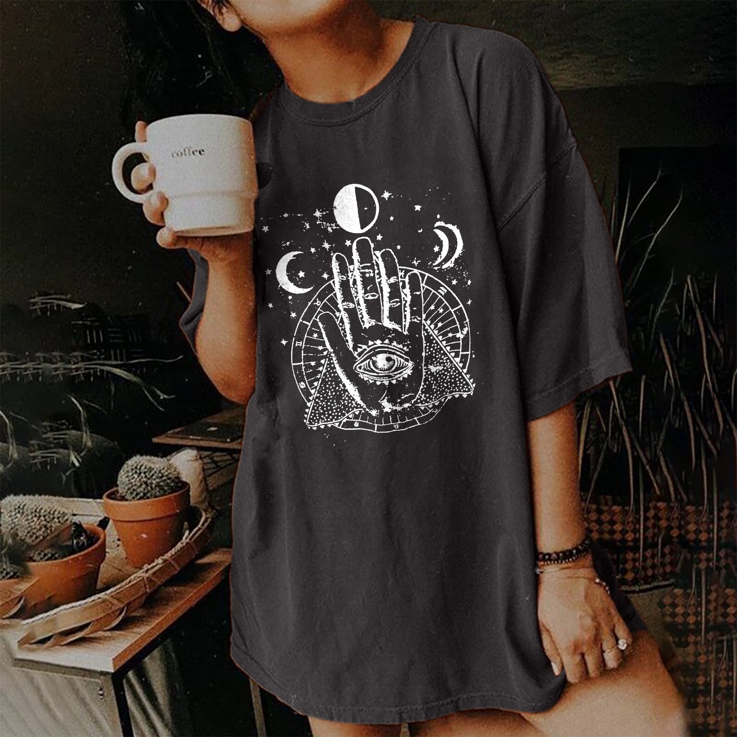 Short Sleeve T Shirt Women's Vintage Print