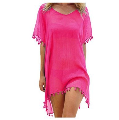 Women Blouses Loose Chiffon Dress Summer Beach