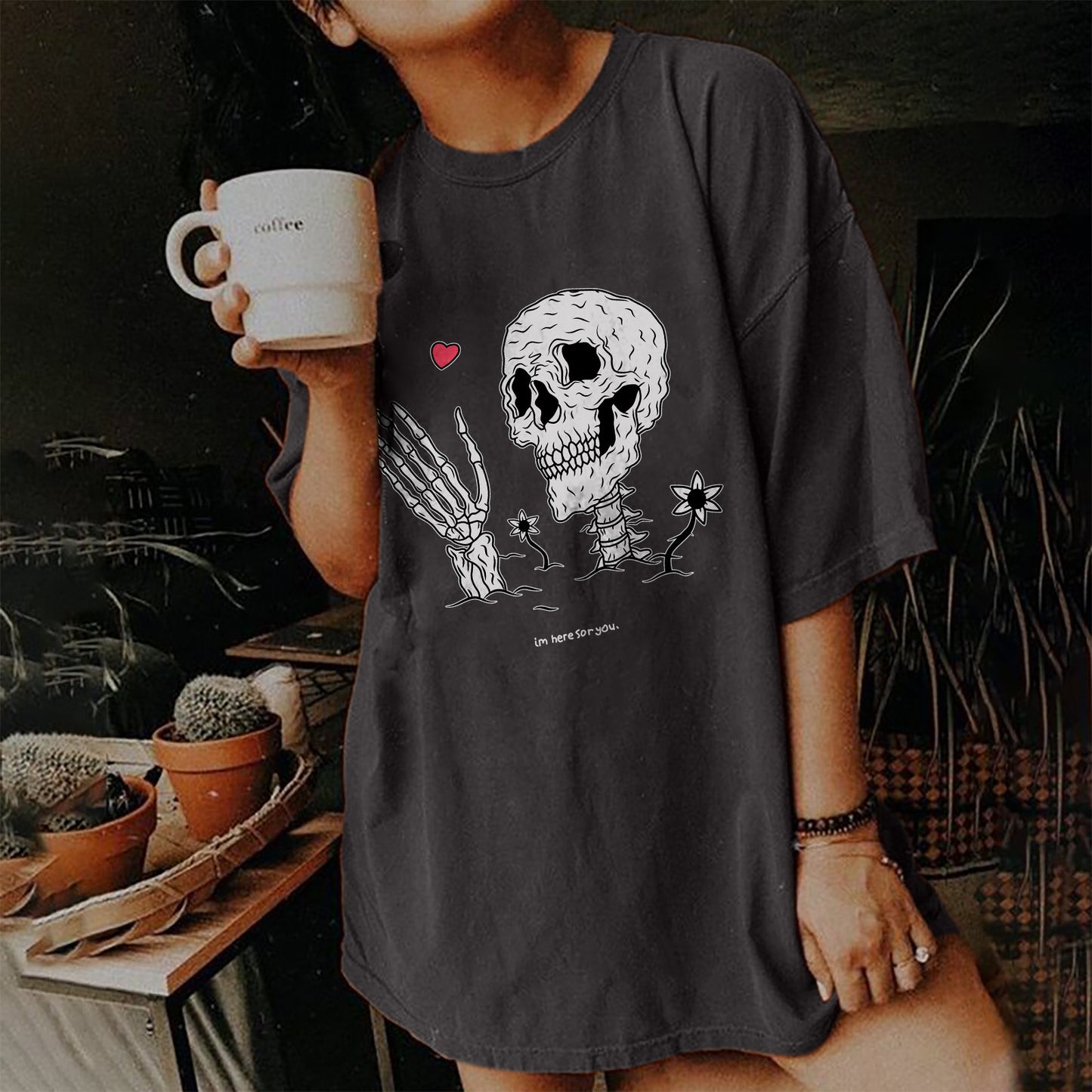 Short Sleeve T Shirt Women's Vintage Print