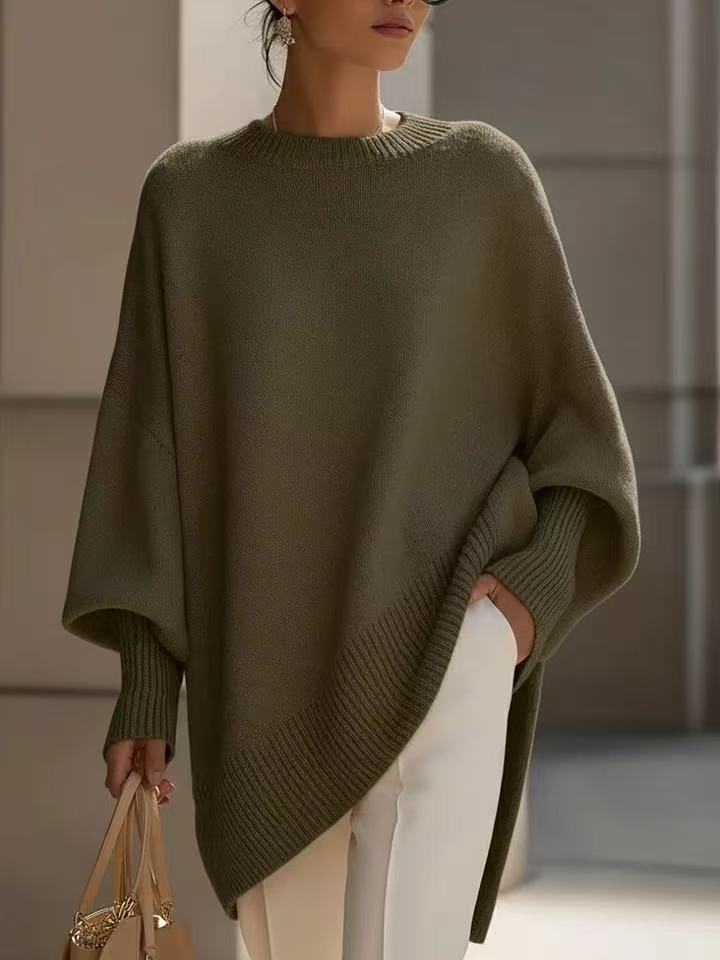 Thick Round Neck Women's Loose All-matching Sweater