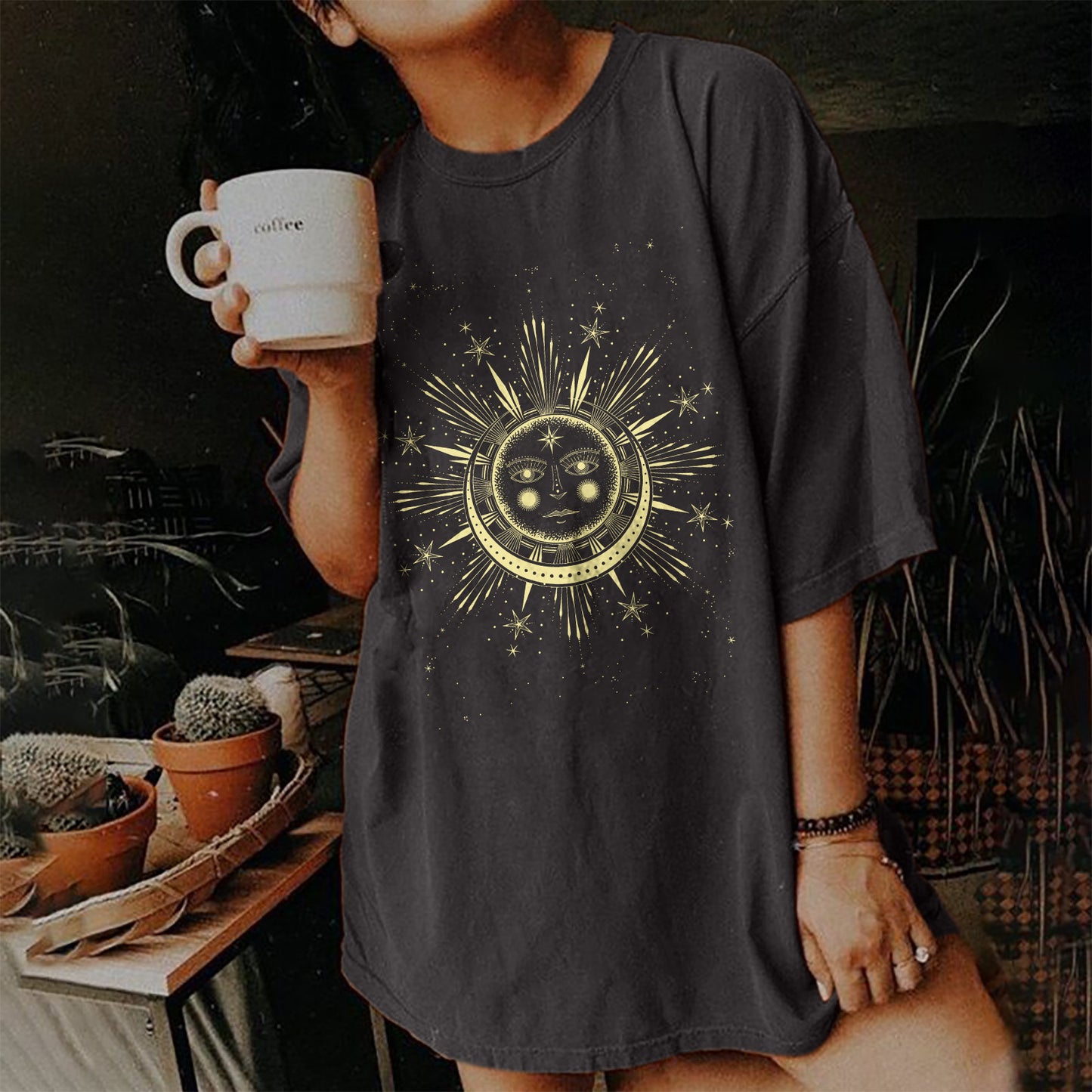 Short Sleeve T Shirt Women's Vintage Print