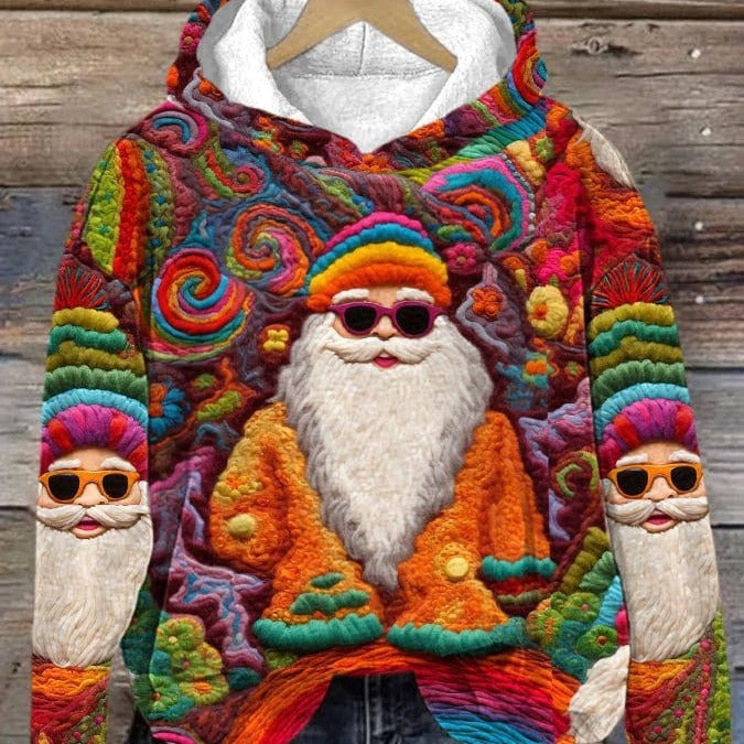 3D Digital Printing Christmas Couple Hooded Sweater Female