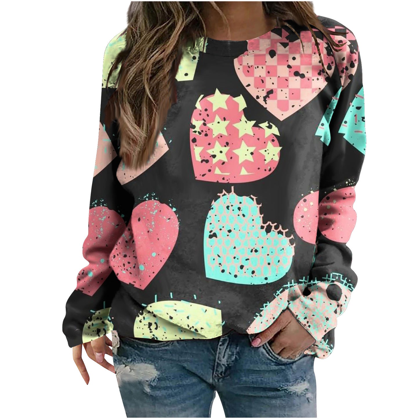 Women's Fashion Round Neck Japanese Sweater