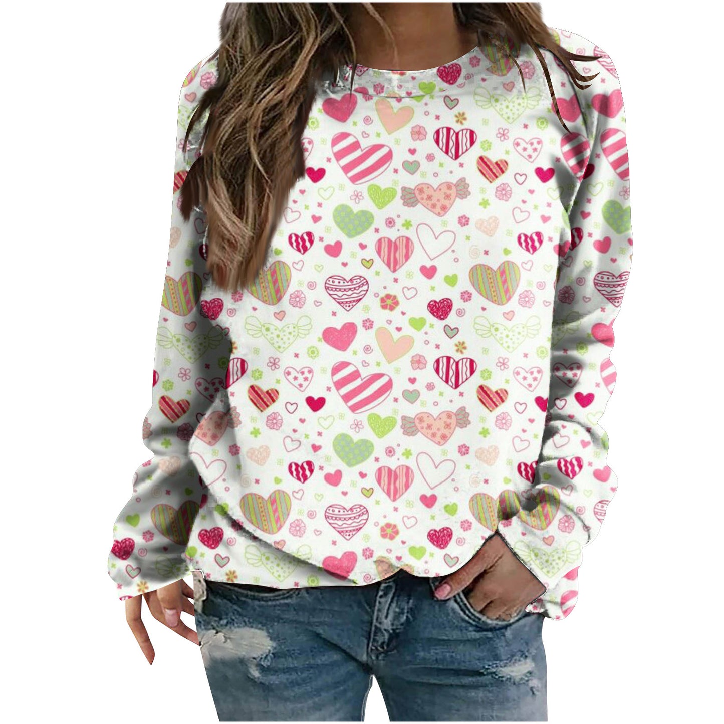 Women's Fashion Round Neck Japanese Sweater