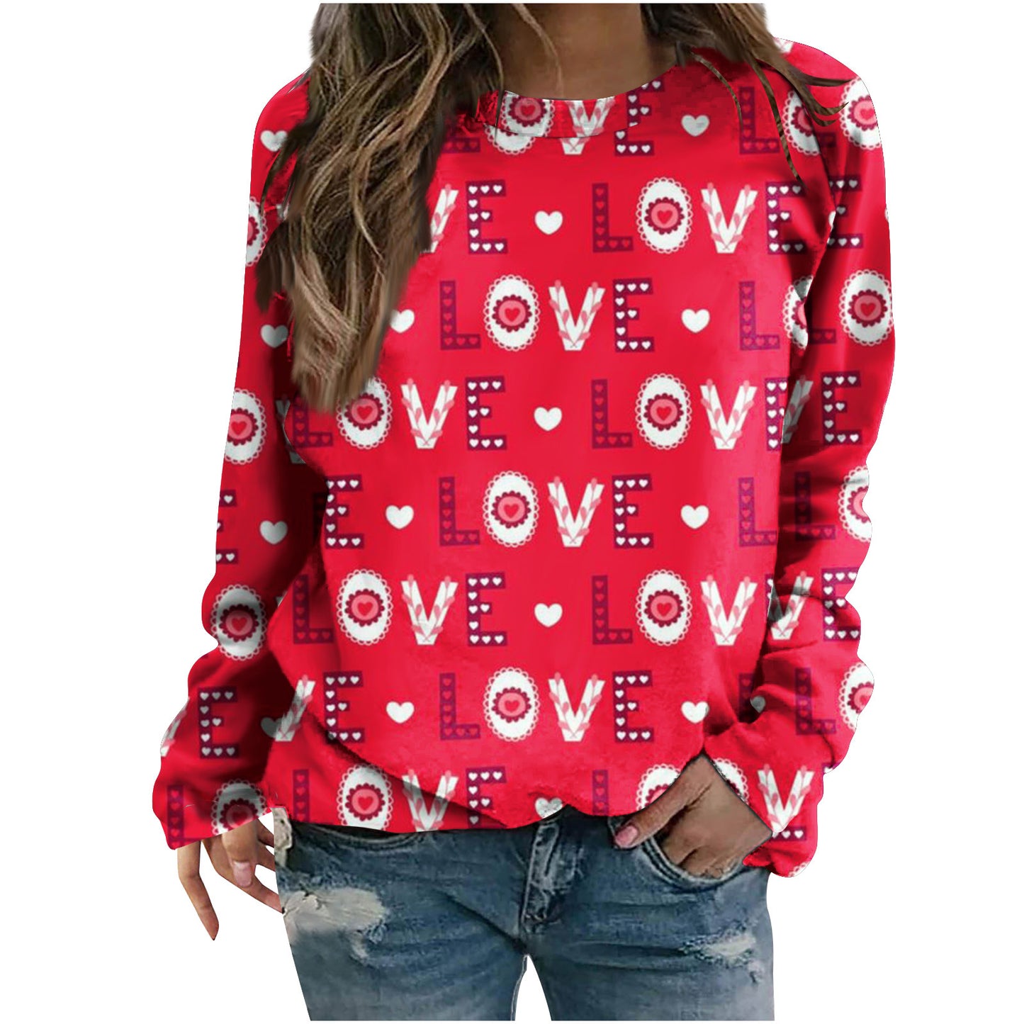 Women's Fashion Round Neck Japanese Sweater