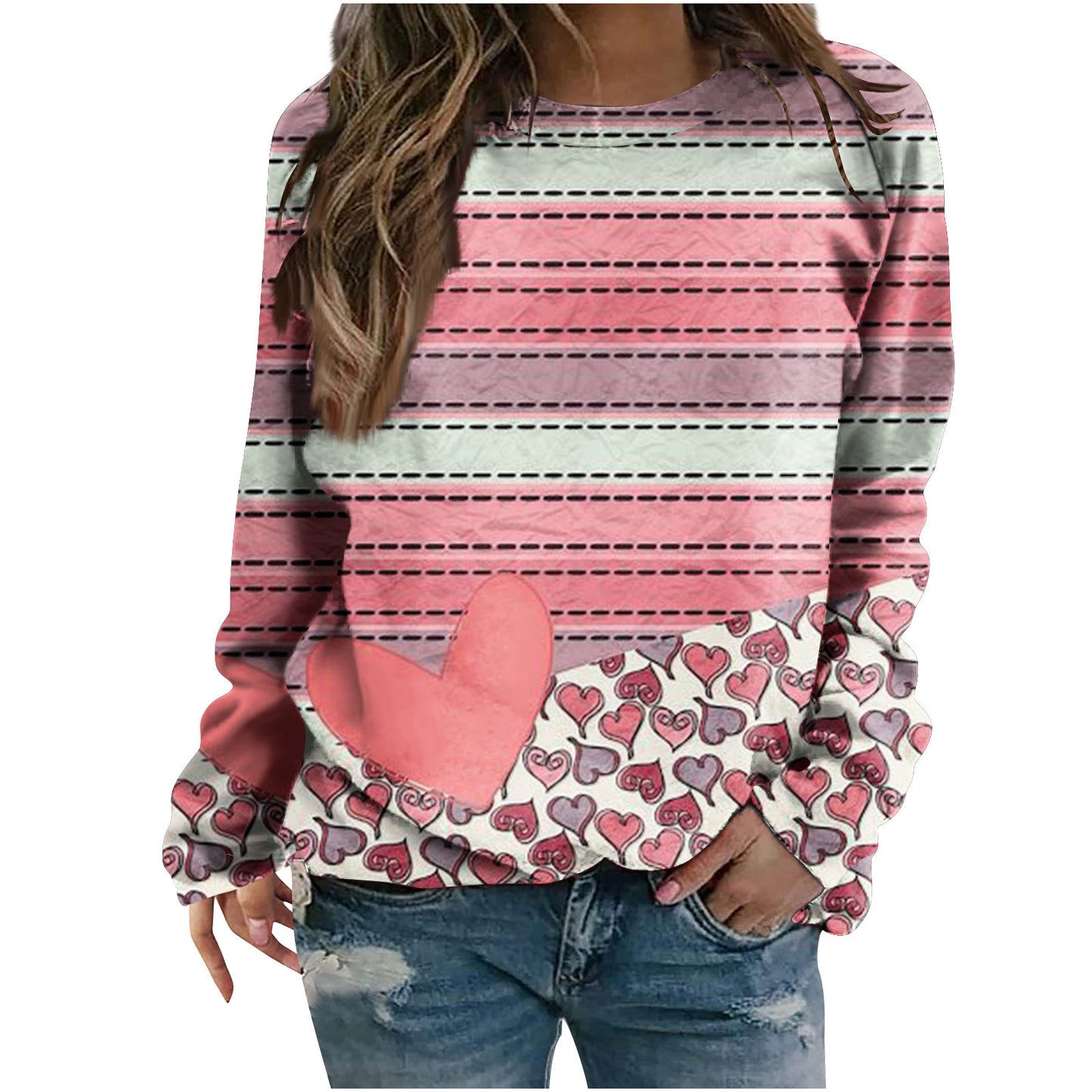 Women's Fashion Round Neck Japanese Sweater