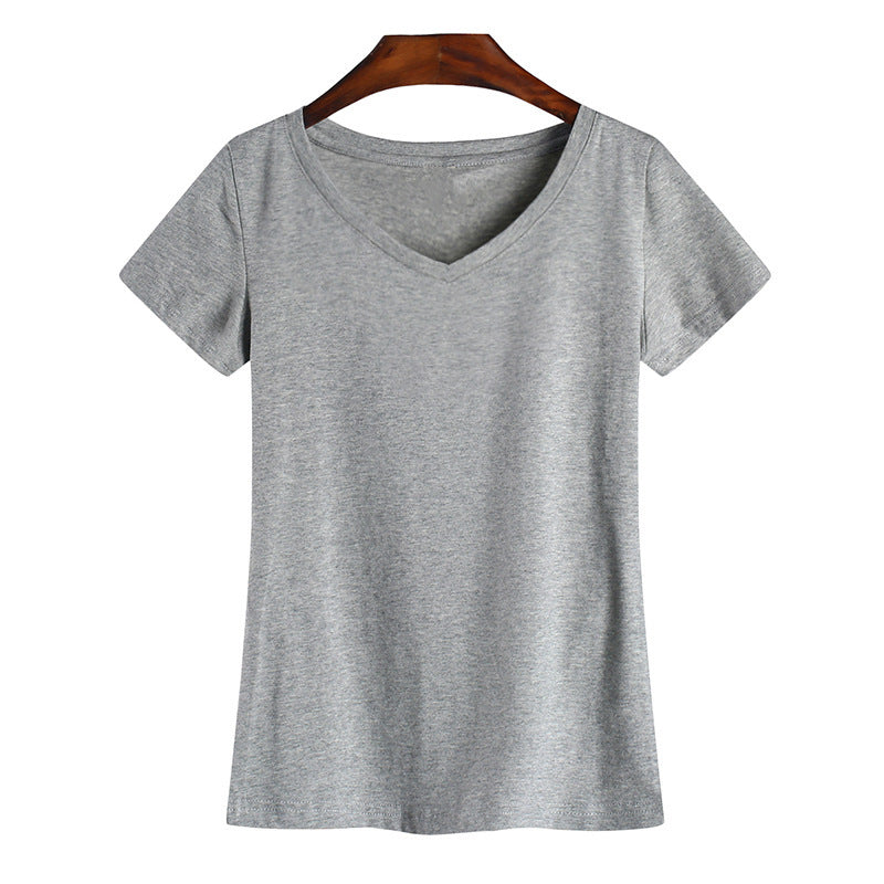 Women's Low-neck Short-sleeved T-shirt