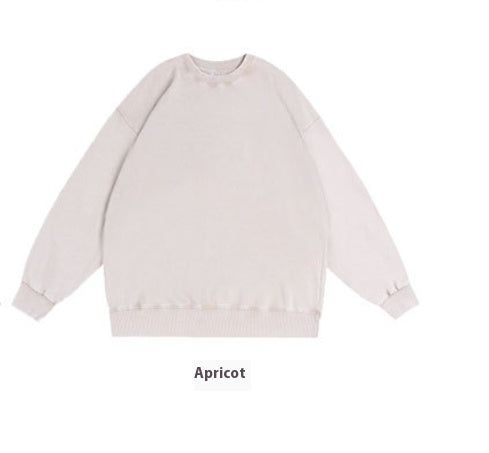 Round Neck Sweater Women's Worn Looking Washed-out