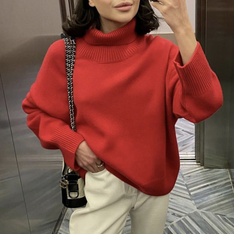 Winter Turtleneck Sweater Fashion Personality Long Sleeve Knitted