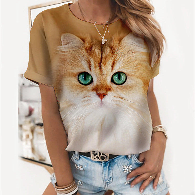 3d Women's Short Sleeve T-shirt Top