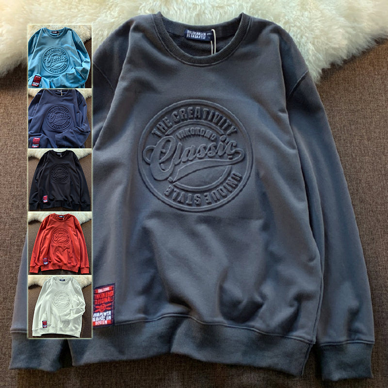 Scale Sweater Concave-convex Round Neck Fashion Style