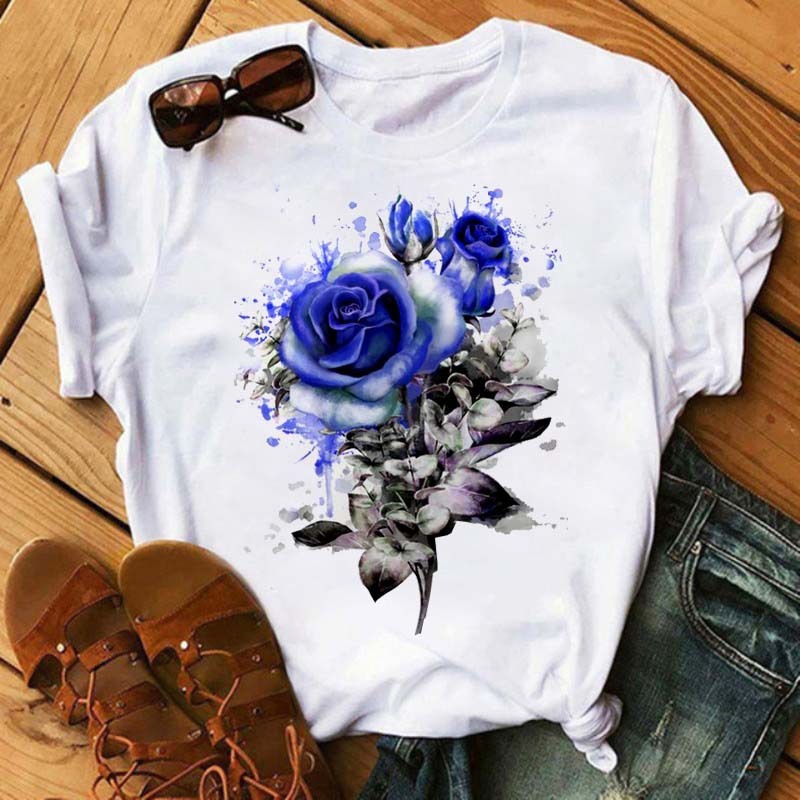 Summer New Printed Short-sleeved T-shirt